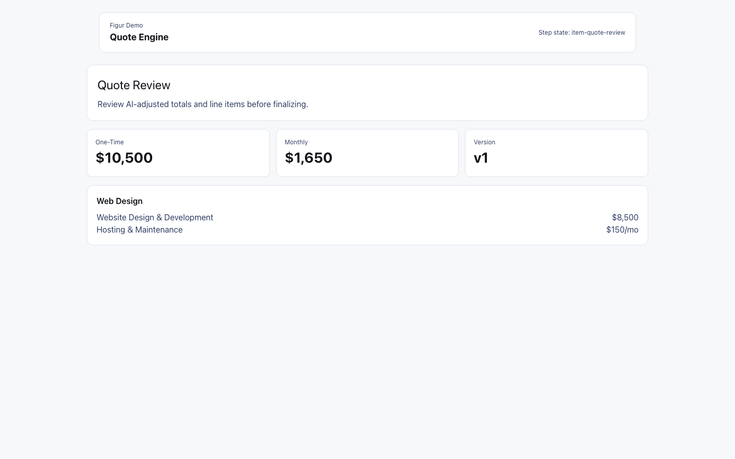Quote Review Control preview